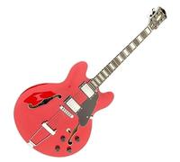 Guitarra personalizada de cuerpo fino eléctrica 6 cuerdas Modelo JAZZ 335 personalizado jazz roja