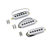 Guitarra Pickups 1 Juego (3 Piezas) De Pastillas Alnico-V Individuales Para Guitarra Eléctrica Accesorios Para Guitarra Eléctrica(Silver)