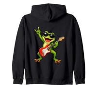 Guitarra Rana Rock Música Fiesta Divertida Sudadera con Capucha