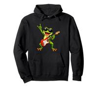 Guitarra Rana Rock Música Fiesta Divertida Sudadera con Capucha