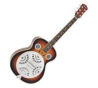 Guitarra Resonadora de Mástil Redondeado, Cuerpo de Madera Sunburst de Gear4music
