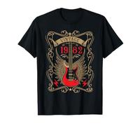 Guitarra Rock Vintage 1982 Año en Que Nacieron Leyendas Camiseta