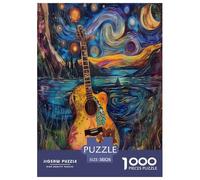 Guitarra Rompecabezas Imposible,desafío for Adults Juego EduGatoivo 1000 Piezas Obra De Arte De Juego De para Adultos Y Niños A Partir De 12 Años 38x26cm/1000pcs