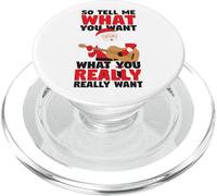 Guitarra Santa Dime Lo Que Quieres Divertido Navidad PopSockets PopGrip para MagSafe