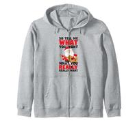 Guitarra Santa Dime Lo Que Quieres Divertido Navidad Sudadera con Capucha
