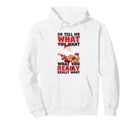 Guitarra Santa Dime Lo Que Quieres Divertido Navidad Sudadera con Capucha