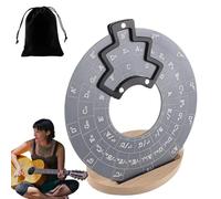 Guitarra Teoría Musical Disco Círculos de Quintas,Círculos de Quintas Rueda,Disco de teoría musical de guitarra con rueda de acordes - de quintas herramienta para músicos profesionales princi