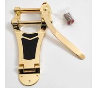 Guitarra Tremolo Vibrato Bridge Tailpiece compatible con Bigsby B700 Style para guitarra eléctrica Gibson ES-335 y Les Paul Style Archtop (dorado)