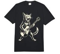 Guitarra y Gato Rock, Música Rock, Heavy Metal Rocker, Guitarrista Comfort Colors Adult Heavyweight T-Shirt