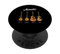 Guitarras acústicas de cuerda de guitarra acústica Rock PopSockets PopGrip Adhesivo