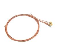 Guitarras Acústicas Estéticas -Strings -Substituto Anti Right Couring Luz para Instrumentos Musicales (Cuerdas de cobre rojo)