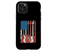 Guitarras Bandera Americana Músico Patriótico Carcasa para iPhone 11 Pro