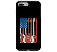 Guitarras Bandera Americana Músico Patriótico Carcasa para iPhone 7 Plus/8 Plus