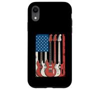 Guitarras Bandera Americana Músico Patriótico Carcasa para iPhone XR