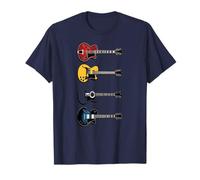 Guitarras eléctricas acústicas música Vintage Camiseta