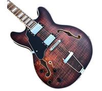 Guitarras eléctricas Custom Classic Lefty Jazz for zurdos Guitarra eléctrica personalizada Cuerpo hueco con orificio F