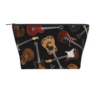 Guitarras Negras, Bolsa de artículos de tocador Bolsa de Maquillaje Bolsa de cosméticos Bolsa de artículos de tocador de Viaje portátil