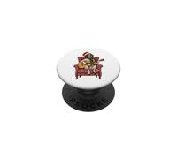 Guitarrista acústico alemán de Pelo Corto X-Mas PopSockets PopGrip Adhesivo