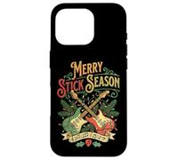 Guitarrista Christmas Funny Merry Stick Season Guitarra eléctrica Carcasa para iPhone 16 Pro