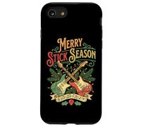 Guitarrista Christmas Funny Merry Stick Season Guitarra eléctrica Carcasa para iPhone SE (2020) / 7/8