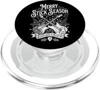 Guitarrista Christmas Funny Merry Stick Season Guitarra eléctrica PopSockets PopGrip para MagSafe