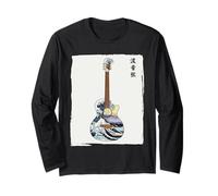 Guitarrista de Arte japonés Hombres Mujeres Niños Guitarra Manga Larga