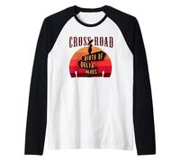 Guitarrista de Blues y fanático de la música Rock o Delta Blues Camiseta Manga Raglan