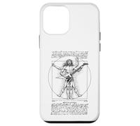 Guitarrista de Vitruvio Hombre Guitarrista Leonardo Da Vinci Carcasa para iPhone 12 mini