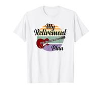 Guitarrista Divertido Mi Plan de Jubilación Jugar Guitarra Rockstar Jams Camiseta