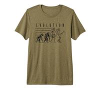 Guitarrista Evolución Divertido Guitarrista Eléctrico Músi Camiseta Premium