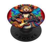 Guitarrista Far out Mouse 60s PopSockets PopGrip Adhesivo
