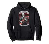 Guitarrista Frankenstein Shredkenstein Guitarra Eléctrica Música Sudadera con Capucha
