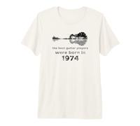 Guitarrista Guitarra con Paisaje Best Guitar Players 1974 Camiseta Premium