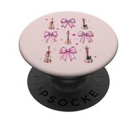 Guitarrista Guitarrista Guitarra Chica Coqueta Arco PopSockets PopGrip Adhesivo