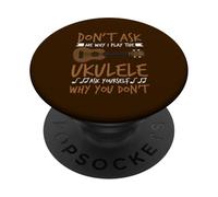 Guitarrista Hawaiano No me preguntes por qué toco el Ukelele PopSockets PopGrip Adhesivo