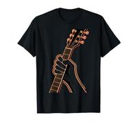 Guitarrista Mano En Diapasón Eléctrico Rock Blues Camiseta