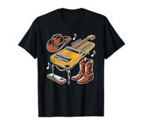 Guitarrista Pedal Steel Musico Country Guitar Camiseta