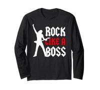 Guitarrista Principal Rítmico Banda De Rock Like A Boss Manga Larga