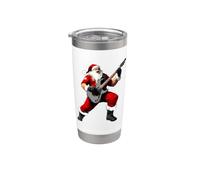 Guitarristas Navidad/Santa Claus Guitarrista Vaso térmico de acero inoxidable de doble pared