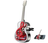 Guitars Shaped Design Car Air Freshener, Vehicle Diffuser Vent Clip, Aromatherapy Clip for Car, Car Air Freshener Clip 10cm for Vehicles, Travel, Good Smell, Blue, Gold, Black, Red Color