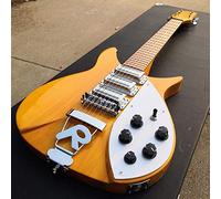 Guitars The Fingerboard of The Electric Guitar is Coated with A Light Yellow 527mm Lacquered Wooden Bridge Which Can Be Fixed On A Small Double Rocker Electric Guitar (Size : 34 Inches)