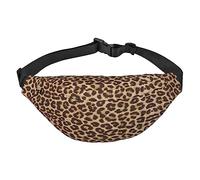 Guitars Travel Running - Bolso bandolera grande para hombre y mujer, bolsa de cintura deportiva, Divertido estampado de leopardo, Talla única, Mochila casual