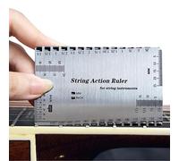 Guitary Action Gauge, Guitar String Height Gauge - Guitar Configuración de guitarra calibre de altura de la cuerda | Herramienta de configuración de graves rápidos, regla de acción de precisión multif
