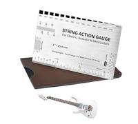 Guitary Action Gauge: Herramienta De Configuración De Cuerdas Portátiles, Guitarias Eléctricas Guitarias Guitarras De Guitarras De Medición Guitarrass, Indicadores De Acciones De Graves Acústicos