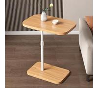 GUIXAN Mesas auxiliares Ajustables, Mesa Auxiliar en Forma de C para sofá, Mesa Auxiliar Moderna en Forma de C para Sala de Estar/Dormitorio, Mesa con Bandeja para TV Que se desliza hacia