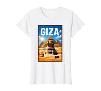 Guiza Camiseta gráfica económica, Mujer, Blanco, S