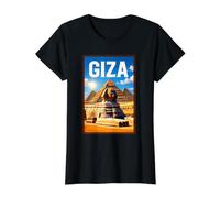 Guiza Camiseta gráfica económica, Mujer, Negro, L