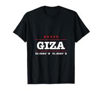 Guiza Latitud Longitud Egipto Coordenadas Camiseta