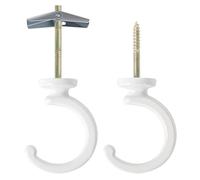 GUIZIYAO 2 Piezas Ganchos De Techo, Gancho Para Macetas Colgantes, Ceiling Hooks For Hanging Plants, Para Colgar En Interior O Exterior Cestas, Linternas, Campanillas, Comederos