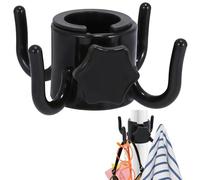 GUIZIYAO 4 Puntas Gancho Para Colgar Sombrilla De Playa, Gancho Sombrilla Playa, Toallas, Ropa, Cámara, Gafas, Bolsos - Para Sombrillas De Sol Y Viaje, Negro